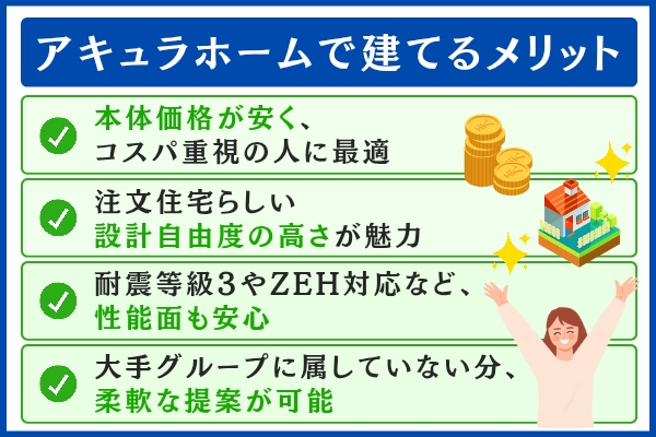 アキュラホームのメリット
